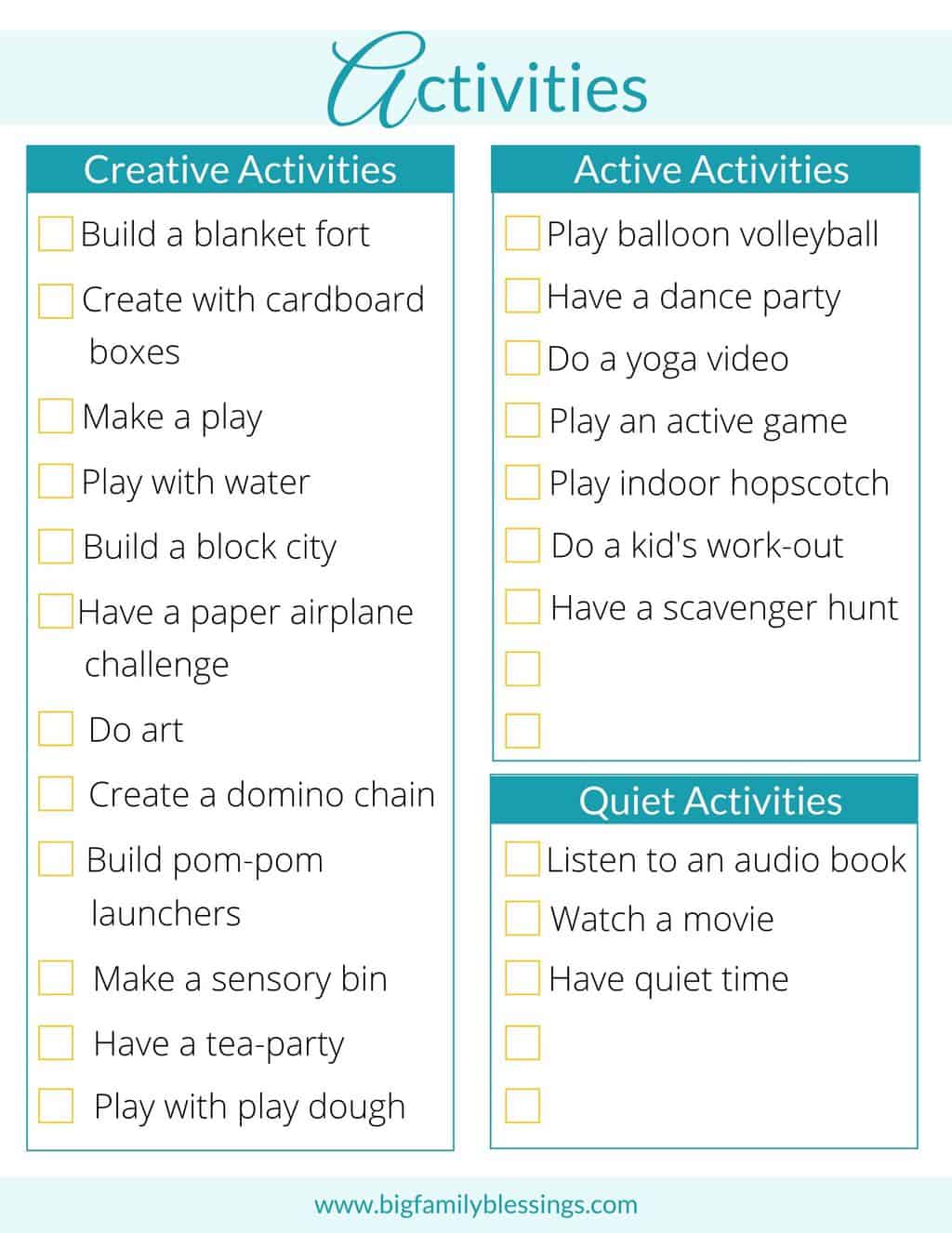 fun activity